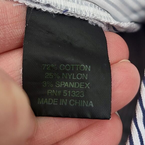 Cynthia Steffe blue and white striped summer shorts coastal aesthetic size 6 - Picture 9 of 10